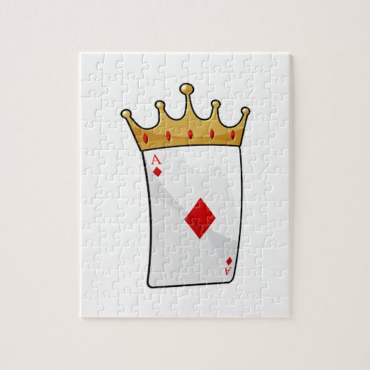 Diamond Ace met King Crown Legpuzzel (Verticaal)