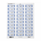 Diamond Anchor Fabulous Ocean Wedding Etiket (Full Sheet)