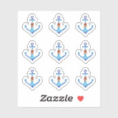 Diamond Anchor Fabulous Ocean Wedding Sticker (Vel)
