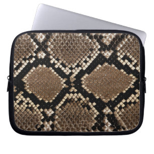 Diamond Back Rattlessnake Skin Laptop Sleeve