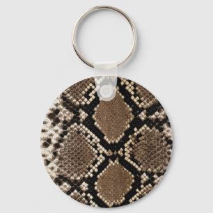 Diamond Back Rattlessnake Skin Sleutelhanger