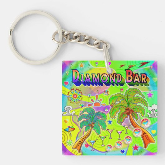 Diamond Bar Mind Focus Sleutelhanger (Voorkant)
