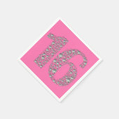 Diamond Bling 16 Zestien 16e verjaardag ELKE KLEUR Servetten (Hoek)
