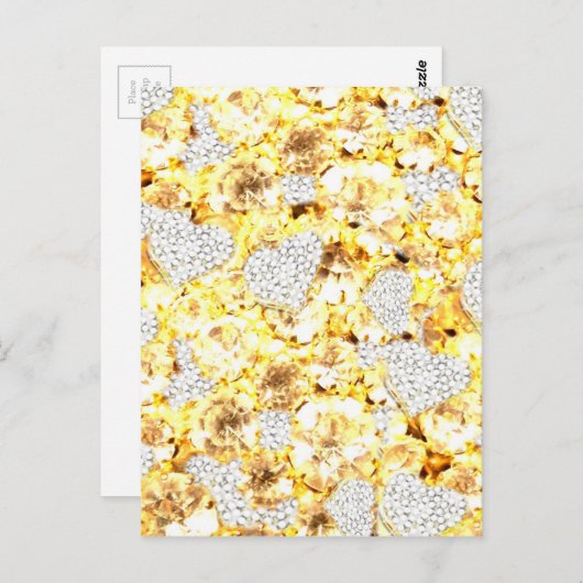 DIAMOND BLING! BRIEFKAART (Voorkant / Achterkant)