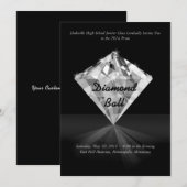 Diamond - Bling Prom-uitnodigingen Kaart (Voorkant / Achterkant)