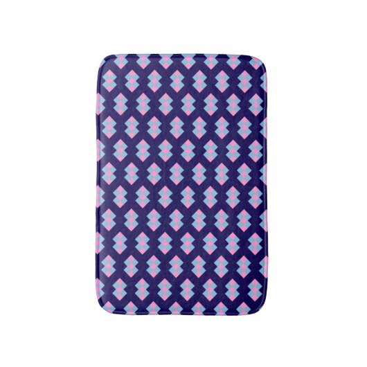 Diamond Blue Bath Mat (Voorkant Verticaal)