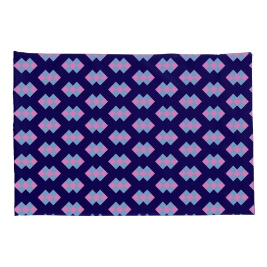 Diamond Blue Pillowcase Kussensloop (Achterkant-Rechts)