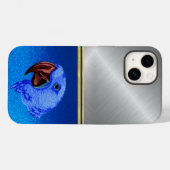 Diamond Blue Sparkle Parrot Bird Lover Case (Achterkant (horizontaal))