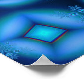 Diamond Blueberries Fine Fractal Art Poster (Hoek)