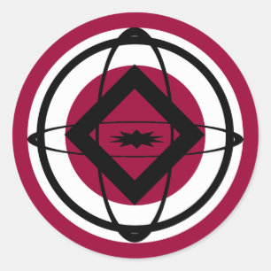 Diamond, bollen, ellipsen ronde sticker