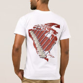 DIAMOND BORD CRANE BRICK US MAP T-SHIRT (Achterkant)