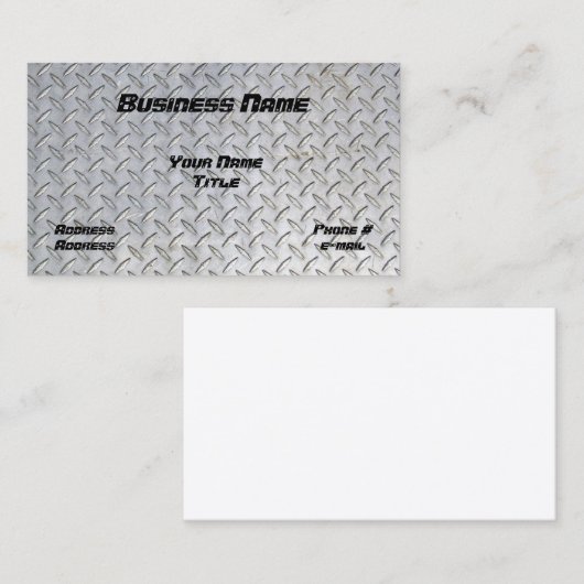 Diamond Bord Design Visitekaartje (Voorkant / Achterkant)