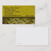 Diamond Bord Metal Gold Visitekaartje (Voorkant / Achterkant)