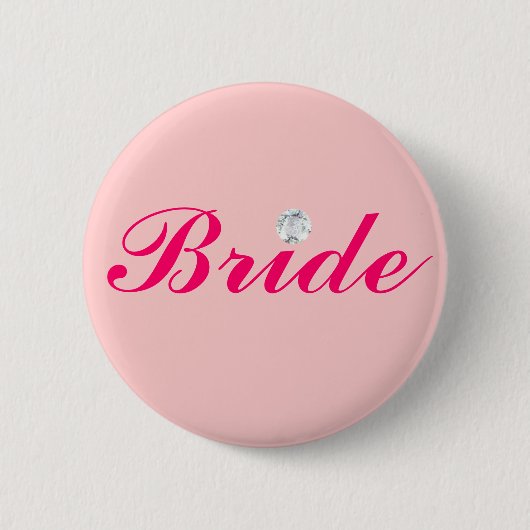 DIAMOND BRIDE RONDE BUTTON 5,7 CM (Voorkant)