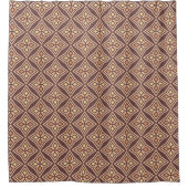 Diamond Brown stijl badkamer douchegordijn (Voorkant)