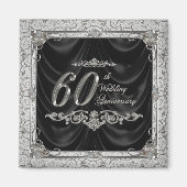 Diamond Bruiloft Jubileum Magnet Magneet (Voorkant)
