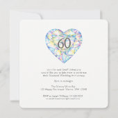 Diamond bruiloft liefde voor zo'n sterke hart wate kaart (Achterkant)