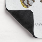 Diamond Butterfly Print Personalized Mousepad Muismat (Hoek)