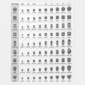 DIAMOND CARETS FLEECE BLANKETS (Voorkant)