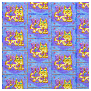 Diamond Cat Stof