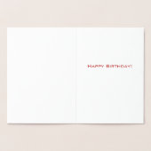 Diamond Checkered White en Gold Folie Kaarten (Binnen)