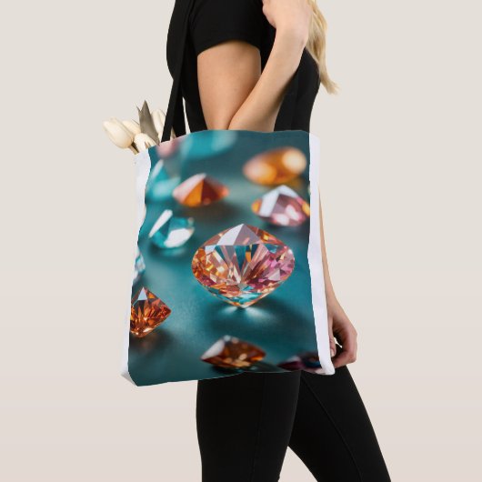 Diamond Chic: De Luxe Canvas tas (Dichtbij)