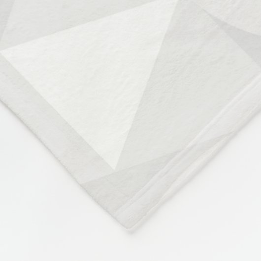 Diamond Circle White Fleece Blanket (Hoek)