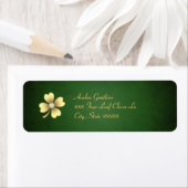 Diamond Clover St Patrick's Day Étiquette de adres (En situation)