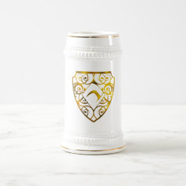 Diamond Club White/Gold 22 oz Stein Bierpul