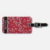 Diamond Confetti gepersonaliseerd Bagagelabel (Voorkant horizontaal)