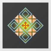 Diamond Crosses Raamsticker (Vel)