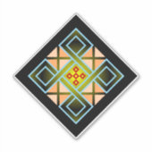 Diamond Crosses Sticker (Voorkant)