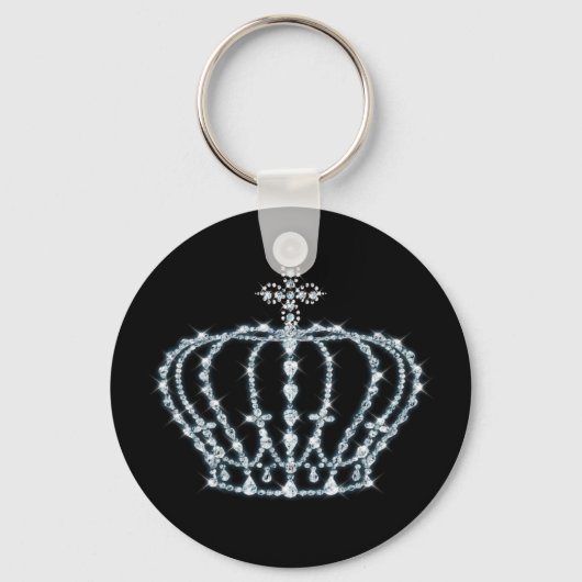 Diamond Crown Button Sleutelhanger (Voorkant)