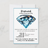 Diamond Crystal Betekenis Kaart (Voorkant)
