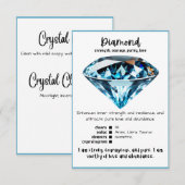 Diamond Crystal Betekenis Kaart (Voorkant / Achterkant)