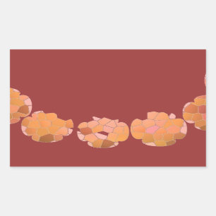Diamond Crystal : RedRose PinkRose Petals Rechthoekige Sticker