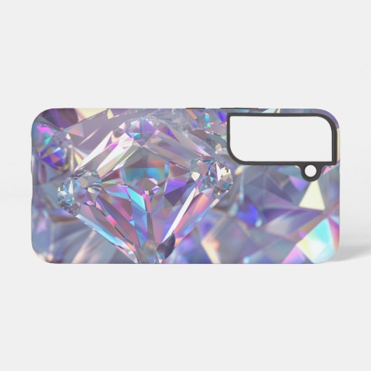 Diamond Crystal Sparkle Samsung Galaxy Hoesje (Achterkant horizontaal)