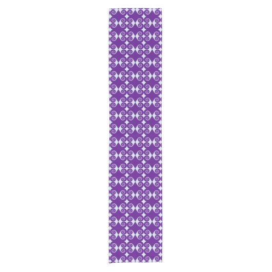 Diamond Curl Pattern Korte Tafelloper (Voorkant)