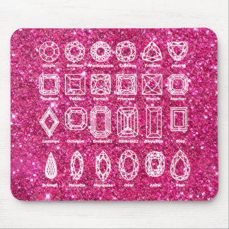 Diamond Cuts_Glitter_roze Muismat