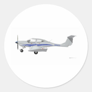 Diamond DA-40 Ronde Sticker