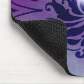 Diamond Damask, FAIRY LIGHTS in Plum & Blue Muismat (Hoek)