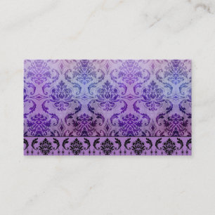 Diamond Damask, SHADOWS en FOG in het Paars Visitekaartje