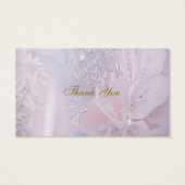 Diamond dank u bruiloft gunst Label Visitekaartje (Achterkant)