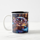 "Diamond Dazzle : Elegant Mug Design" (Gauche)