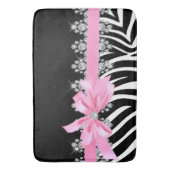 Diamond Delilah Zebra (roze) Badmat (Voorkant Verticaal)