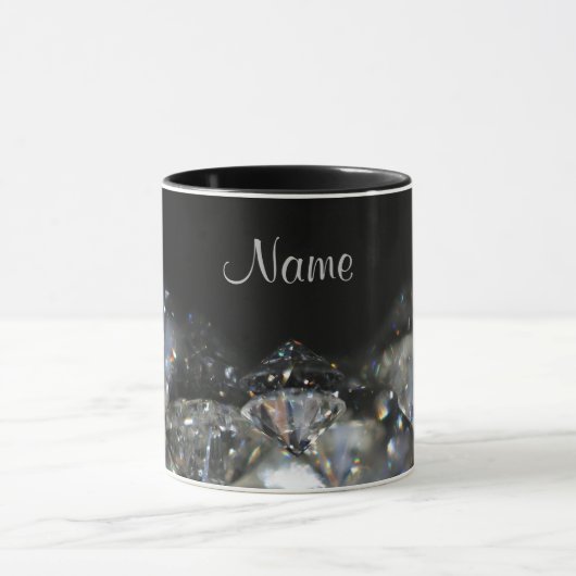 Diamond design op maat mok (Midden)