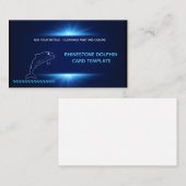 Diamond Design - Rhinestone Dolphin Visitekaartje (Voorkant / Achterkant)