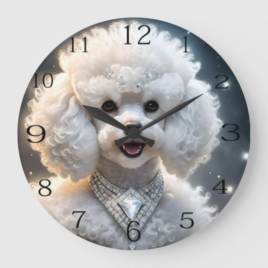 Diamond Diva: de glamoureuze poedel in sprankeling Grote Klok (Voorkant)