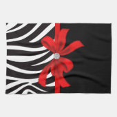 Diamond Diva (rood) Theedoek (Horizontaal)