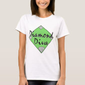 Diamond Diva Softball T-shirt (Voorkant)